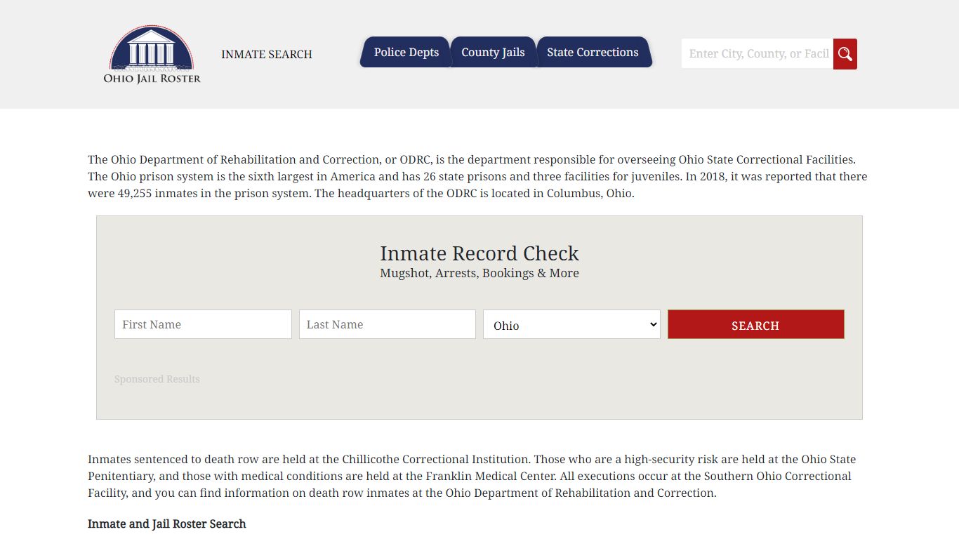 Jail Roster Search | Search Inmates